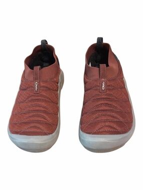 Oboz Red and Gray Slip-On Sneakers with Elasticated Opening